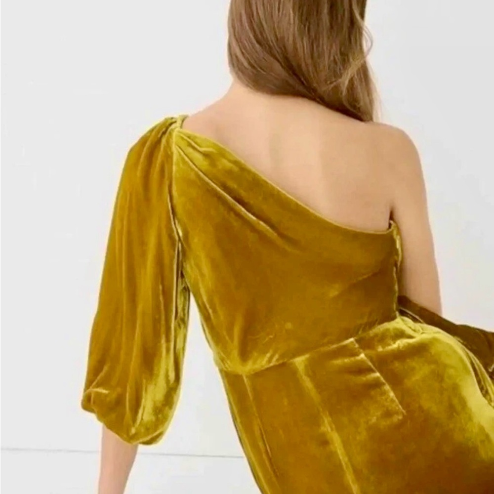 Gold Velvet Dress 12 NWT - Picture 2 of 10
